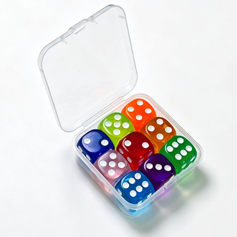 Klasyczny zestaw 9 kostek w pu – Board Game Box recenzja i cena